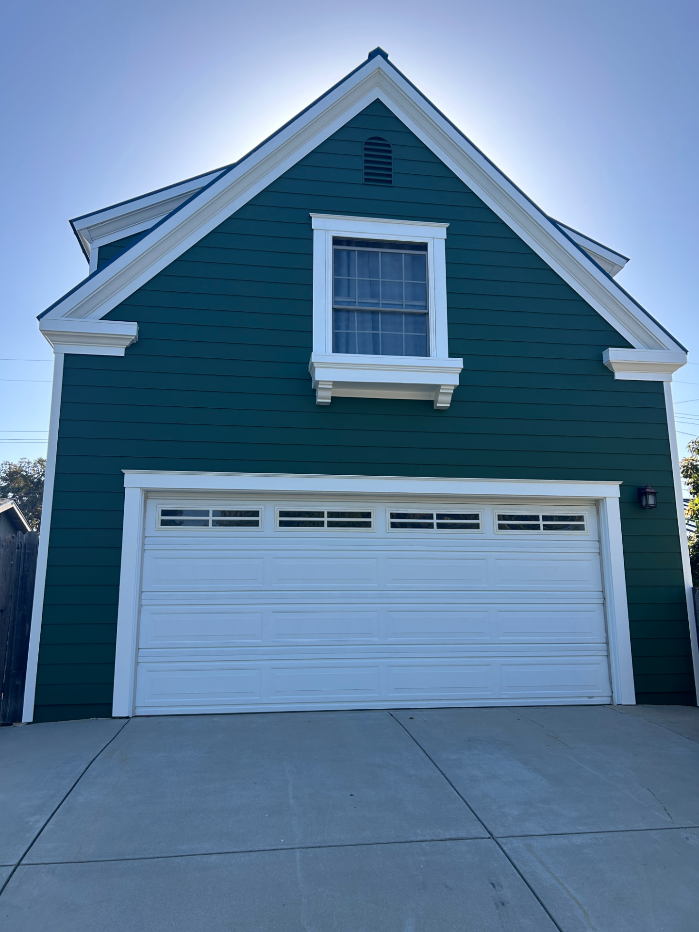 After — exterior repaint of a Santa Barbara carriage house by Mission Creek Painting